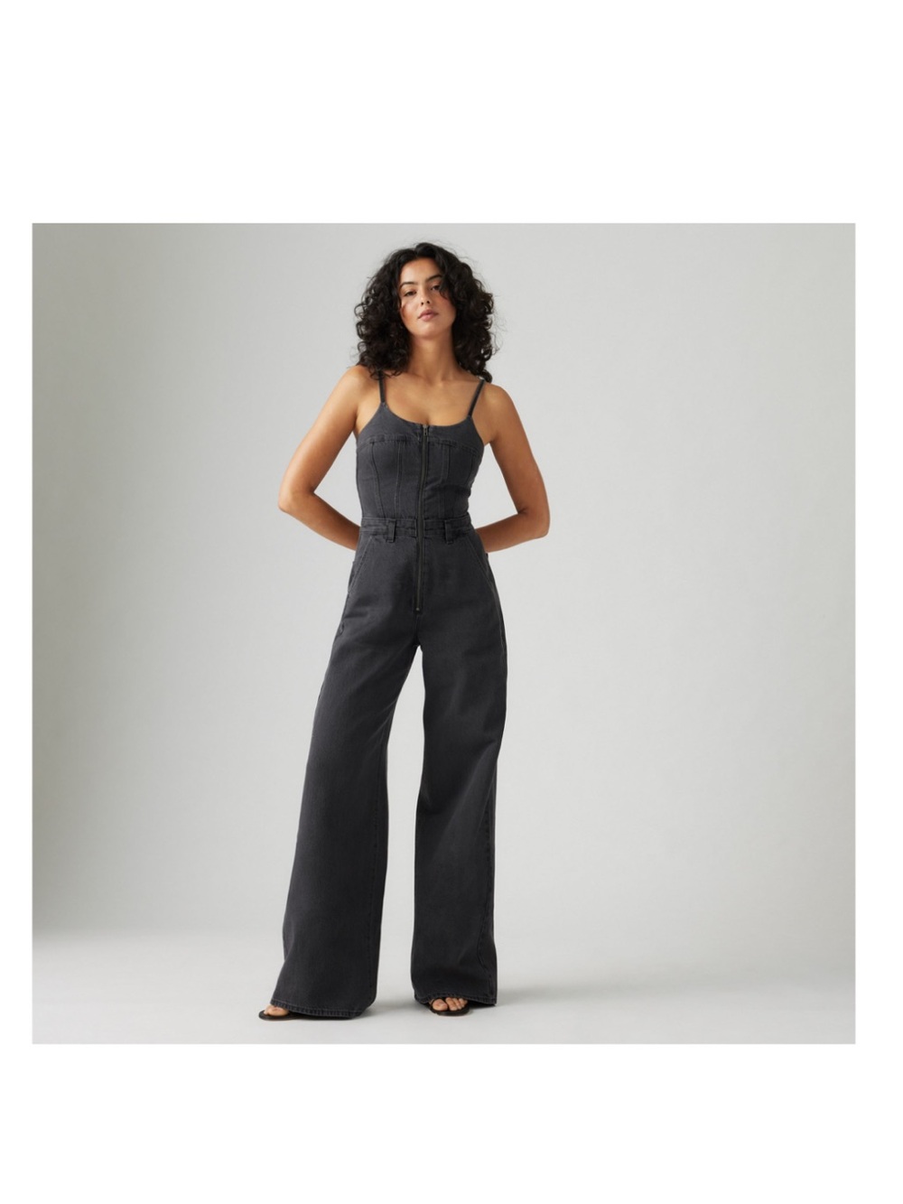 Levi’s Bustier Jumpsuit, Black, Size S